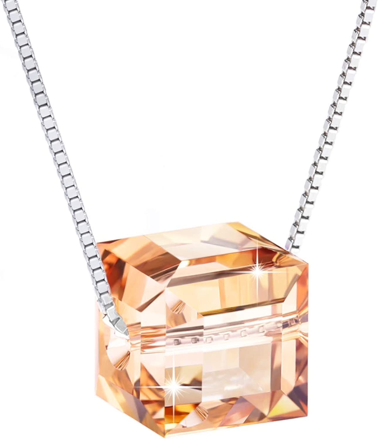 230816064851735_1 PLATO H S925 Sterling Silver Necklace Cubic Crystals Pendant Necklace for Women Allergy Free Unique Jewelry Gifts with Exquisited Gift Box Mothers Day Gifts - Image 1